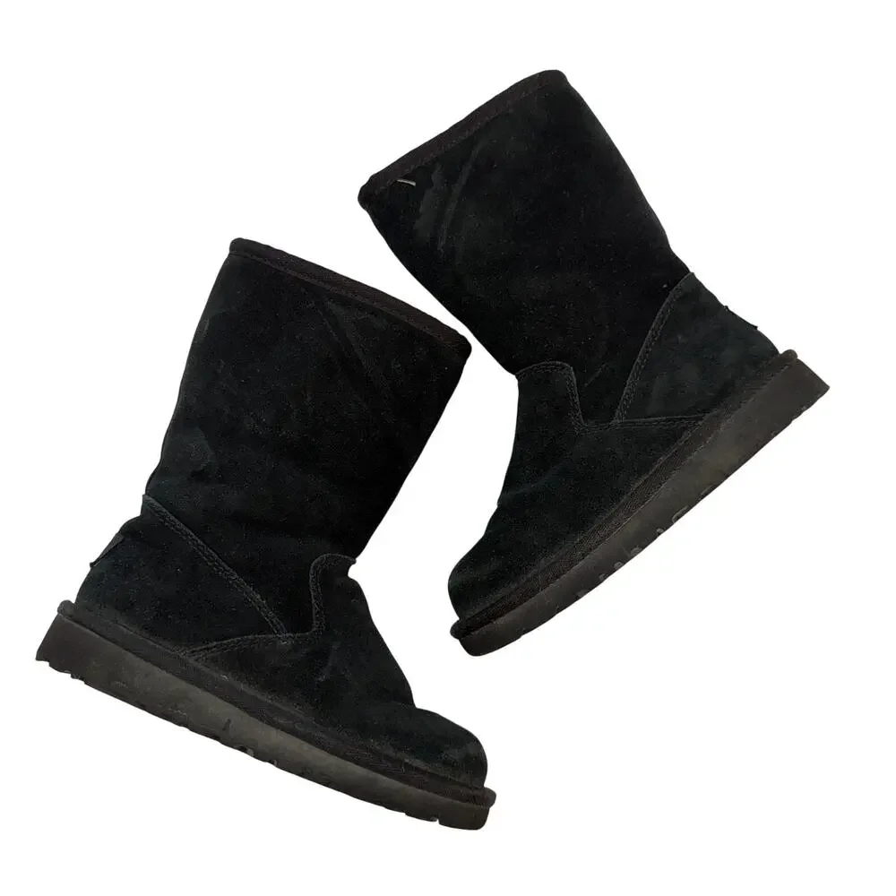UGG Black Lil Sunshine Tall Winter Boot Girls 10